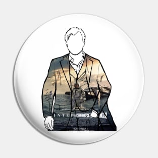 Christopher Nolan Portrait (Interstellar) Pin