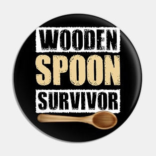 Wooden Spoon Survivor Pin