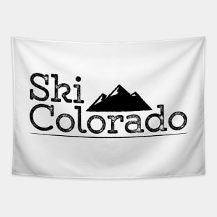 Vintage Ski Colorado T-Shirt Design Tapestry