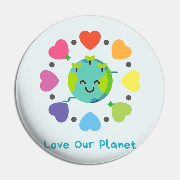 Love our Planet Pin by Mission Bear