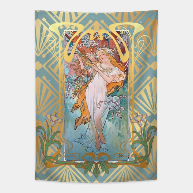 Art nouveau tapestry best sale