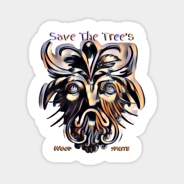 Wood Sprite Magnet by Lees Tees