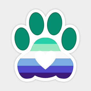 Pride Paw: Gay Man Pride Magnet