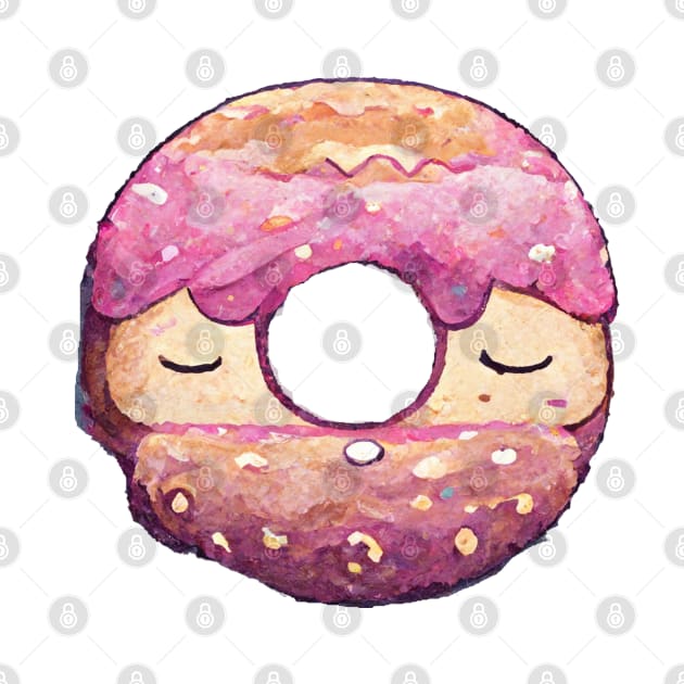 Sleeping Donut #2 by dozydonut by dozydonut