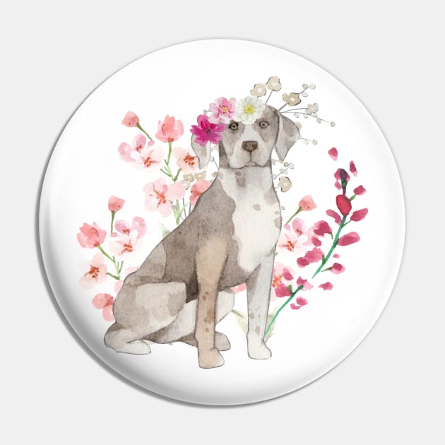 Floral Catahoula Pin by TrapperWeasel