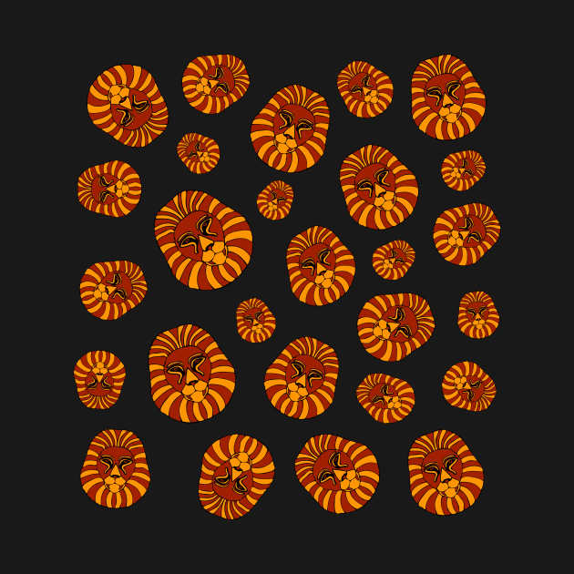 Lion Head Pattern #2 by RockettGraph1cs