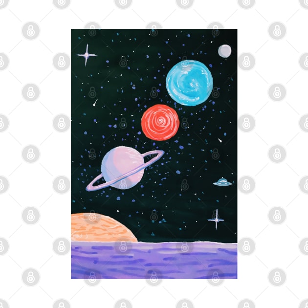 Gas Giants and Pluto by emmawtj