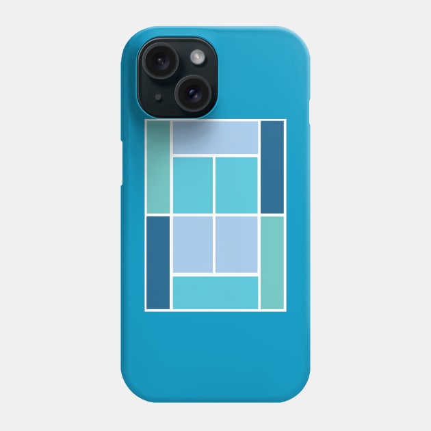 TENNIS COURT COLOR PALLETE Phone Case by King Chris