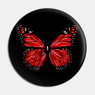 Red Butterfly Pin