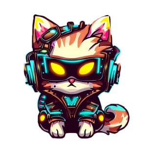 CyberCat 2077 - Made by AI T-Shirt