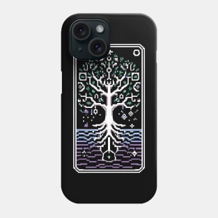 pixelated yggdrasil Phone Case