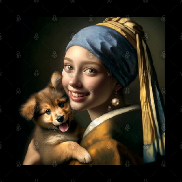 Puppy Love Pearls: National Puppy Day by Edd Paint Something