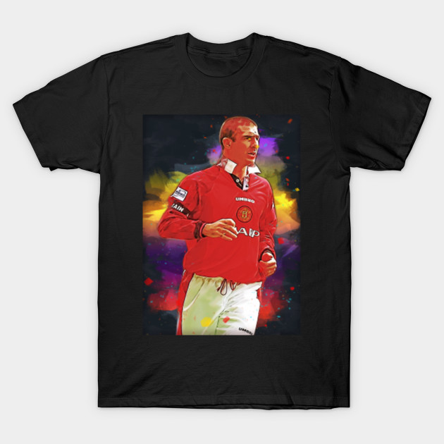 Eric Cantona Manchester United Digital Painting Manchester United Camiseta Teepublic Mx