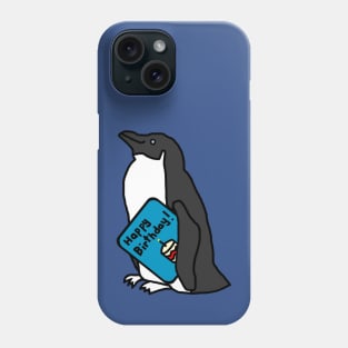 Cute Penguin with Birthday Greetings Phone Case