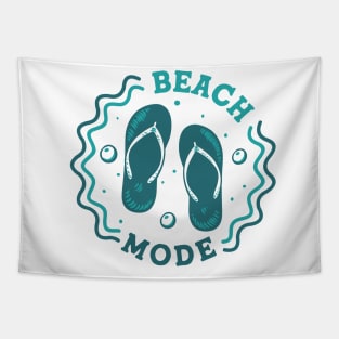 Beach Mode // Fun Summer Flip Flop Badge Tapestry