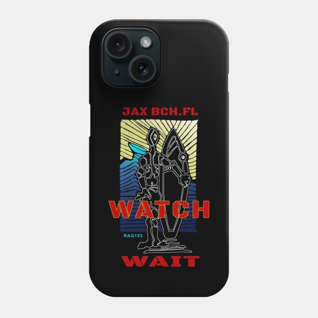 Surf Jacksonville Beach Florida, Surfer Dude Phone Case by The Witness