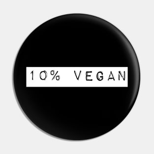 10% Vegan Pin