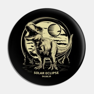 Total Solar Eclipse T-rex Dino April 8 2024 Solar Eclipse Pin