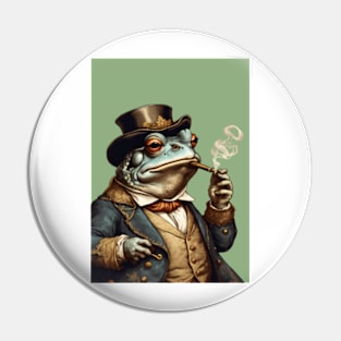 Aristocratic Toad - steampunk funny animals Pin