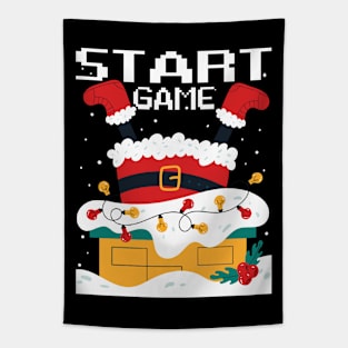 Start Game, Santa Claus Christmas Tapestry