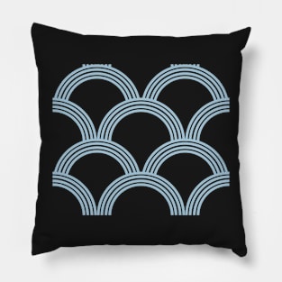 Blue circles Pillow