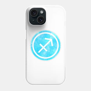 Blue Watercolor Zodiac - Sagittarius Phone Case