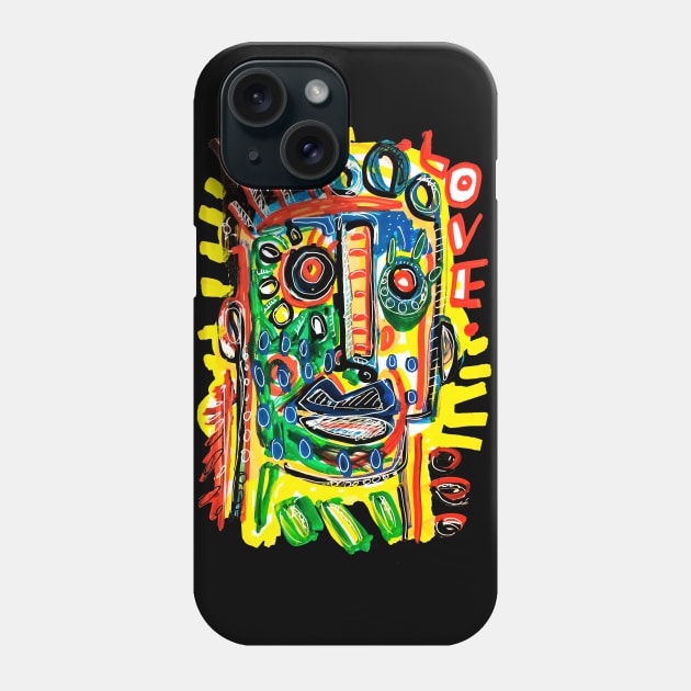 LOVE FACE Phone Case by Angel Rivas