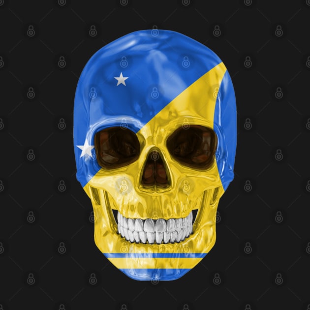 Tokelau Flag Skull - Gift for Tokelaun With Roots From Tokelau by Country Flags