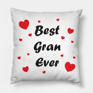Best gran ever heart doodle hand drawn design Pillow