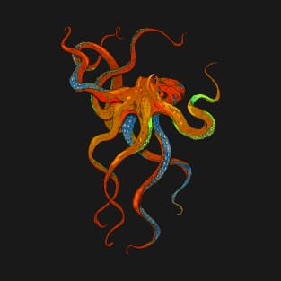 Octopus Multi Color T-Shirt