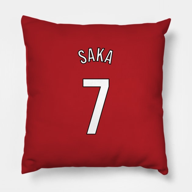 Saka 7 Home Kit - 22/23 Season Pillow by GotchaFace