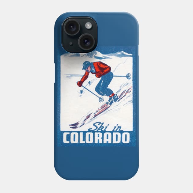 1940 Ski in Colorado Phone Case by historicimage