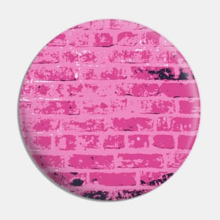 Pink Punk Wall Girly Strong Brick Pin