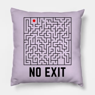 No Exit Labyrinth Escape Pillow