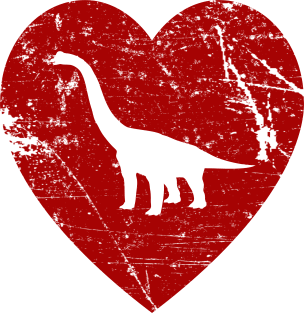 I Love Dinosaurs Brontosaurus T Shirt Magnet