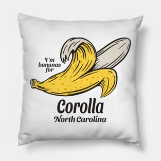 Corolla, NC Summertime Vacationing Going Bananas Pillow