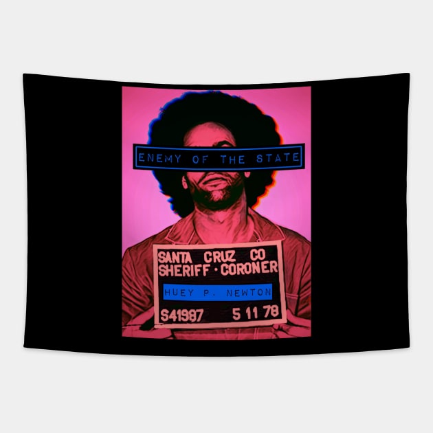 Huey Newton Tapestry by BlackOzean