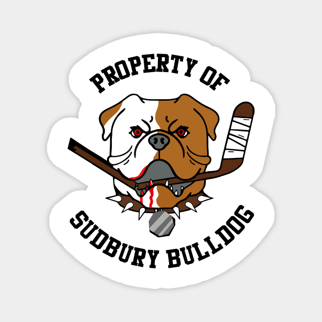 Property of Sudbury Bulldog Magnet by Mendozab Angelob