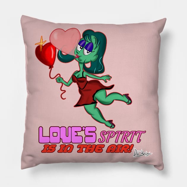 Love's Spirit is In the Air Pillow by D.J. Berry