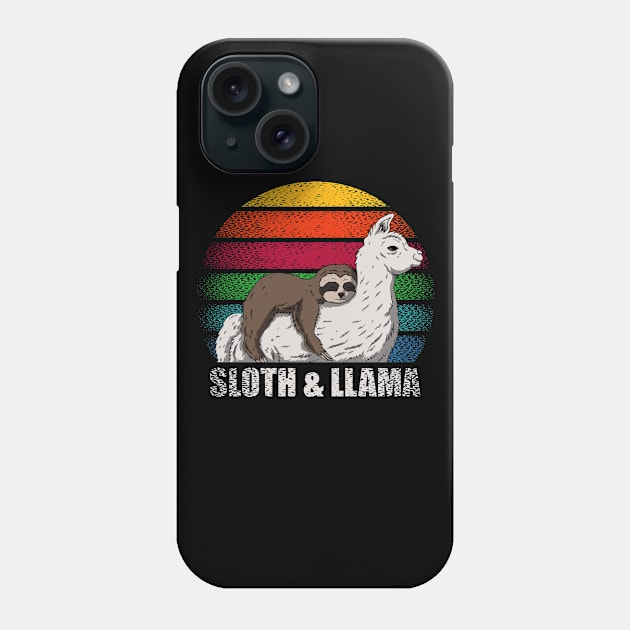 Sloth & LLama Phone Case by Mako Design 