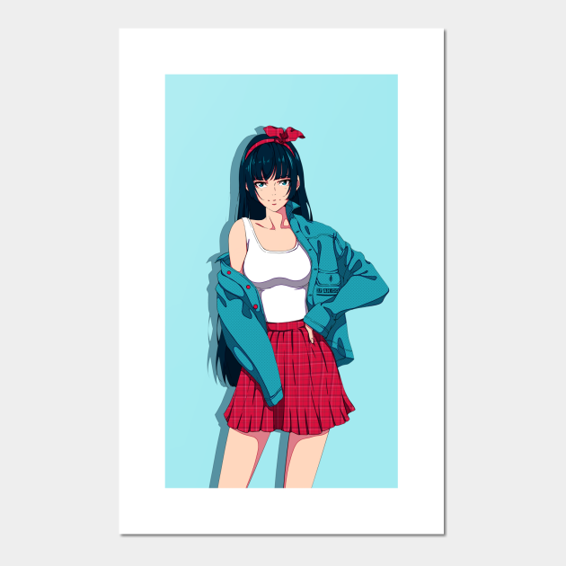 Stylish anime girl - Anime - Posters and Art Prints | TeePublic Stylish anime girl - Anime - Posters and Art Prints | TeePublic