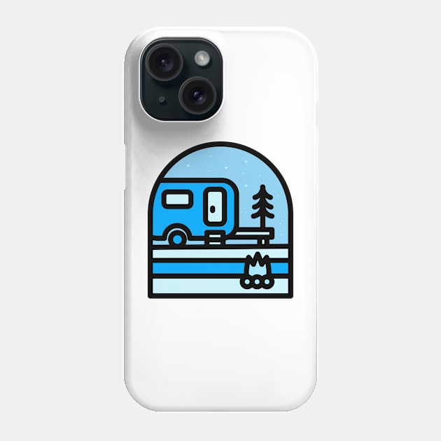 Campervan night Phone Case by polkamdesign