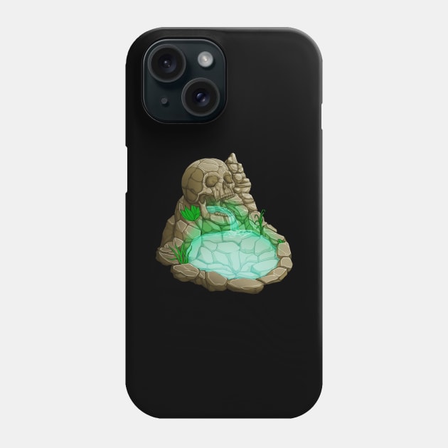 Pond of Death - Nature Skull Pool Phone Case by Modern Medieval Design