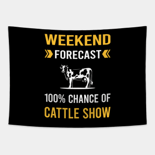 Weekend Forecast Cattle Show Tapestry