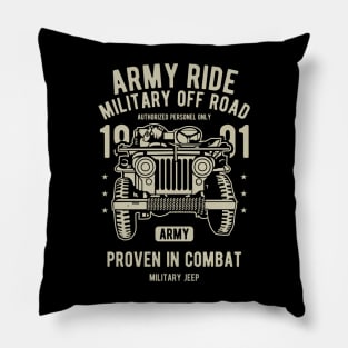 Army Military Off Road Retro Pillow