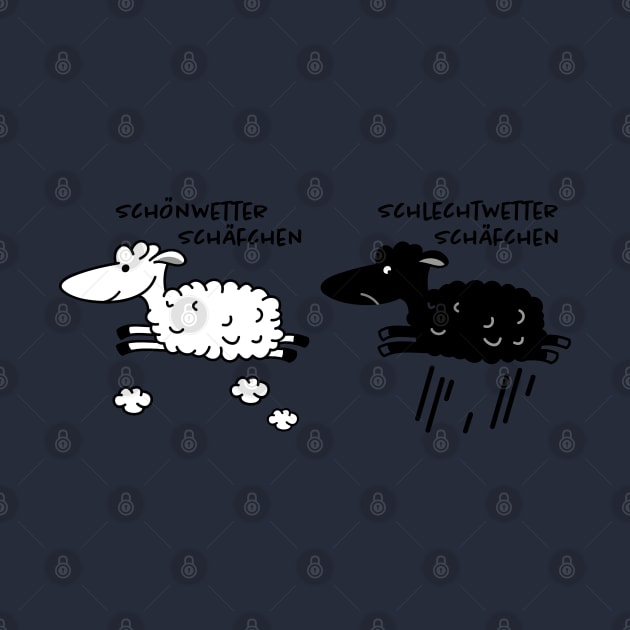 like the weather. That shows the black or white sheep. by spontania