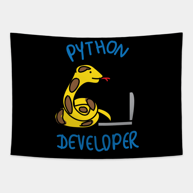 Python program developer pun Tapestry by 4wardlabel