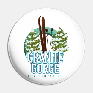 Granite Gorge new hampshire ski logo Pin