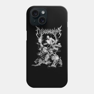 Death Metal PeeWee Herman With Cerberus Phone Case