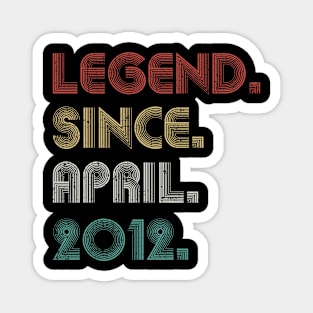 11 Years Old Vintage Legend Since April 2012 11th Magnet